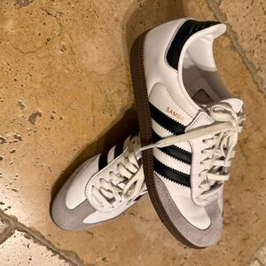 Adidas Samba White and Black Sneakers